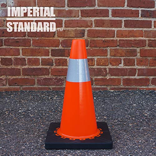 Traffic Cones Construction Grade Safety Markers (18", 2 Pack) - size: 18 inch