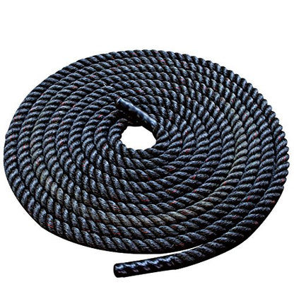 Body-Solid Fitness Training Battle Rope - Heavy Weighted Training Ropes for Home Gym, Ideal for Working Out and Strength Training - Exercise Rope for Adults - style: 2" Thick, 50' Long