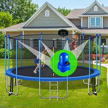 1.5" Diameter Trampoline Enclosure Pole Caps Replacement with Screw Thumb for Trampoline Net Hook,Safety Trampoline Pole Caps