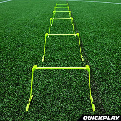 QUICKPLAY Adjustable Speed Hurdles Set of 6 - Agility & Soccer Training