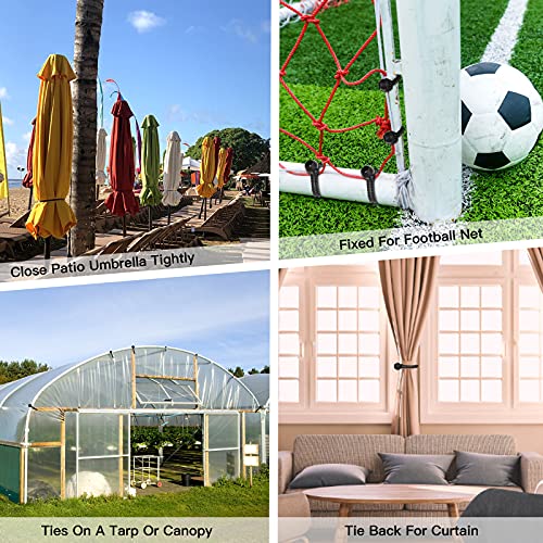 Bungee Balls 12 inch,50 pcs Tarp Bungee with Balls for Canopy, Camping Tarp, Shelter,Cargo,Tent Poles UV Resistant - size: 12 Inch