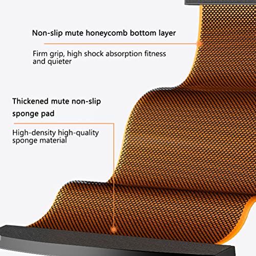 Slide Board with Shoe Cover Slimming Exercise Guide Slide Mat for Leg Pot Training Fitness Athletic Training - color: Black, size: 200*50cm