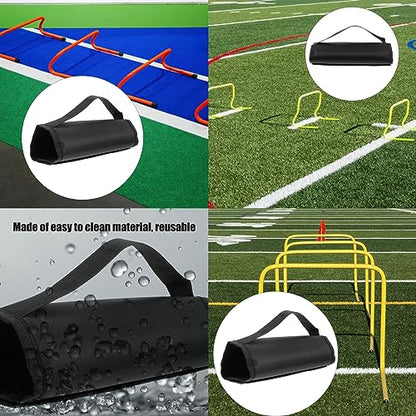 2 Pack Agility Hurdles Carrier Handle Quick Attachment Carrying Wrap Grip Storage Organizer for Speed Training Hurdle Soccer Basketball Football Training Equipment Easy Transport