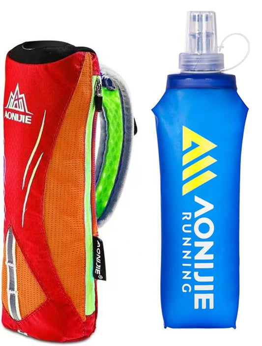 Lovtour Quick Shot Handheld Hydration Pack with 500ml BPA Free TPU Water Soft Flask (Orange)
