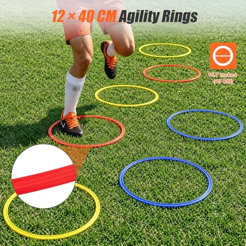 Agility Training Equipment for Soccer, Basketball, Football and Baseball Training