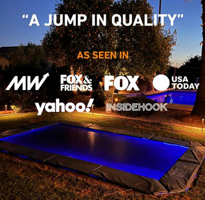 Avyna Premium In-Ground Trampoline – Outdoor Trampoline for Kids and Adults with Advanced Safety Features - size: 10x14' FT