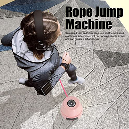 ciciglow Jump Rope Machine with Remote, Jump Workout Entertaining Interaction Rope Skipping Machine for Family, Office, Gym, Party - color: Pink