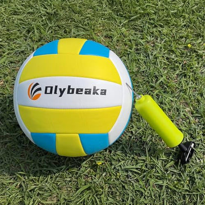 6 Adjustable AnglesVolleyball Rebounder Net 7x4 FT Bounce Back Trainer - color: Yellow