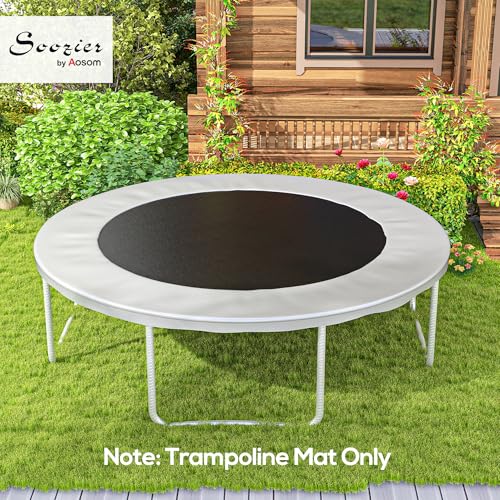 Soozier Trampoline Replacement Mat Fits 12' 72 V Hooks - color: Black