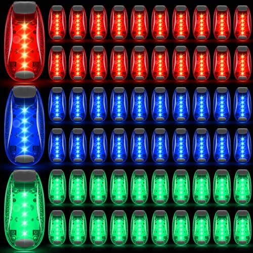 Copkim 30/60/100 Pcs LED Running Light Bulk - color: Red, Blue, Green