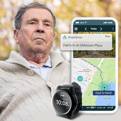 AngelSense GPS Watch for Teens & Elderly - Autism, Special Needs, Dementia - color: Watch Monthly Subscription Required