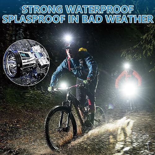 Super Bright Rechargeable High Power Headlamp,LED Rechargeable Head Lamp,LED Head Lights for Forehead Flashlight,Waterproof Headlamp Headlight with White Lights for Camping,Running,Cycling,Fishing