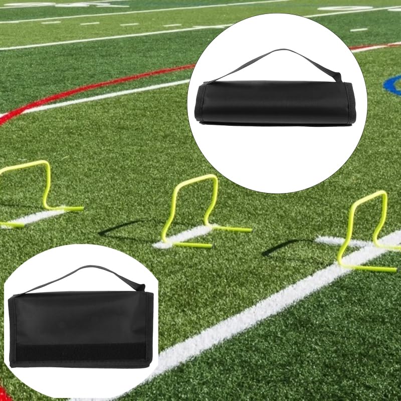 2 Pack Agility Hurdles Carrier Handle Quick Attachment Carrying Wrap Grip Storage Organizer for Speed Training Hurdle Soccer Basketball Football Training Equipment Easy Transport