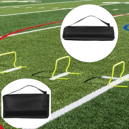 2 Pack Agility Hurdles Carrier Handle Quick Attachment Carrying Wrap Grip Storage Organizer for Speed Training Hurdle Soccer Basketball Football Training Equipment Easy Transport