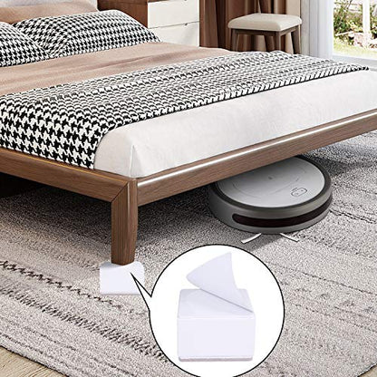 Ezprotekt 2" Bed and Furniture Risers Heavy Steel Sofa Table Dresser Risers - color: White, size: 2" x 3.15"