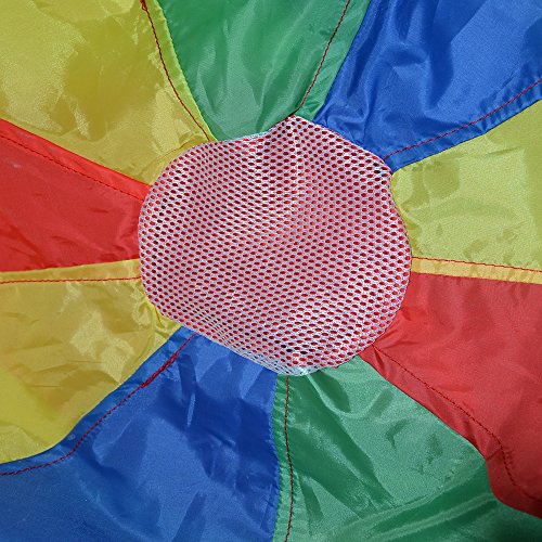 Sonyabecca Parachute for Kids 6' with 9 Handles Game Toy for Kids Play
