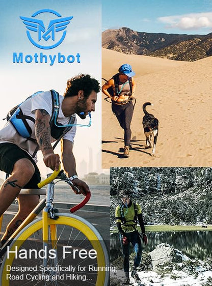 Mothybot Hydration Pack, Insulated Hydration Backpack with 2L BPA Free Water Bladder and Storage, Hiking Backpack for Men, Women, Kids for Running, Cycling, Camping - Keep Liquid Cool up to 5 Hours - color: Matte Emerald