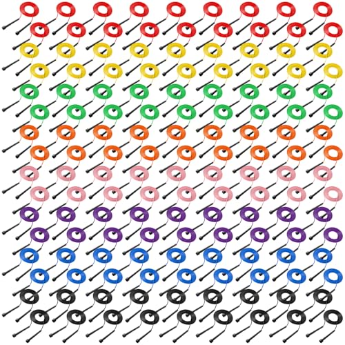 Silipull 72/144 Pcs PVC Jump Ropes Bulk for Fitness 9.2 ft - color: Vintage