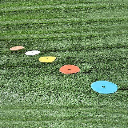 Flat Cones Spot Markers Soccer Basketball Sports Speed Agility Training - color: Pink