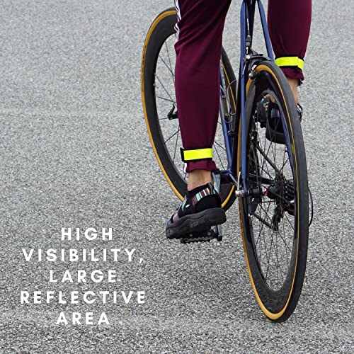 Vincita Reflective Bands - Highly Visible Safety Reflective Bands for Cycling, Walking, Running, and Hiking - Suitable with Molle Webbing On Backpack (Pair of 2) - color: 2 Inch White