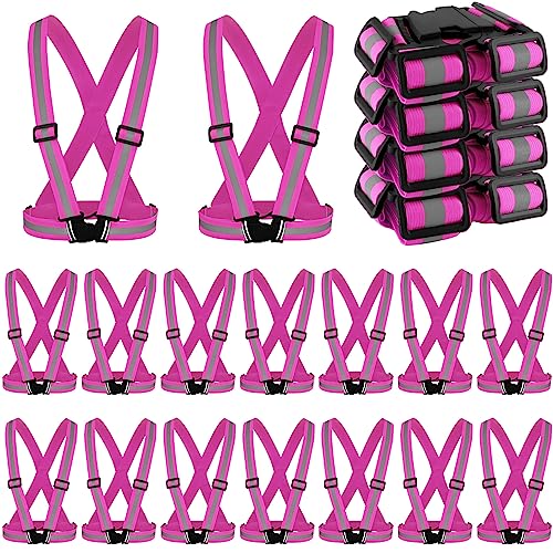 Hercicy Reflective Vest High Visibility Safety Vests Bulk - color: Pink