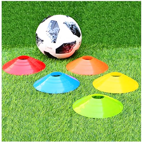 ANSLYQA 50 Pcs Soccer Cones Disc Cones - color: 5 Colors
