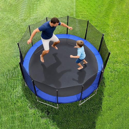 Trampoline Net Replacement 8/10/12/14/16FT Safety Enclosure Nets - size: 10FT 6Poles