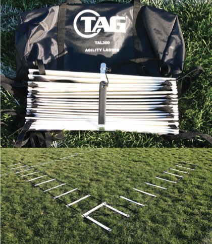 TAG Football Agility Ladder 24 Feet with Carry Bag