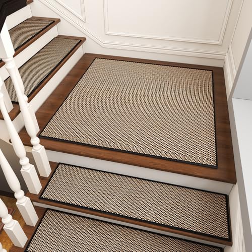 PADOOR Non Slip Stair-Treads Matching-Mat for Wooden Steps - size: 30''x30'', style: Black