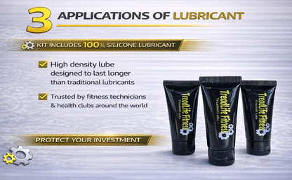Treadmill Lubrication Kit - 3 Lube Applications - 22" Applicator Wand - Instructions