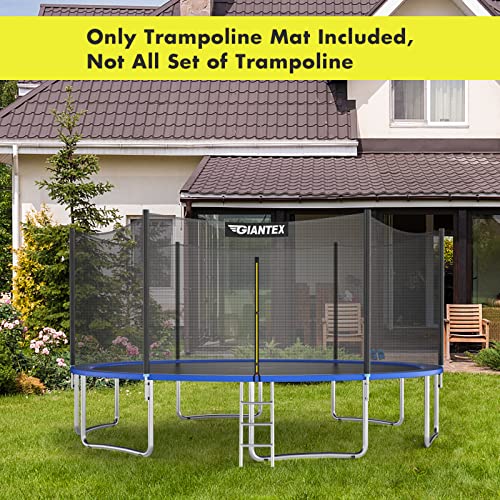 Giantex Replacement Trampoline Mat - style: 15Ft w/ 96 V-Hooks 5.5'' Spring