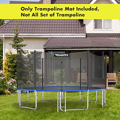 Giantex Replacement Trampoline Mat - style: 15Ft w/ 96 V-Hooks 5.5'' Spring