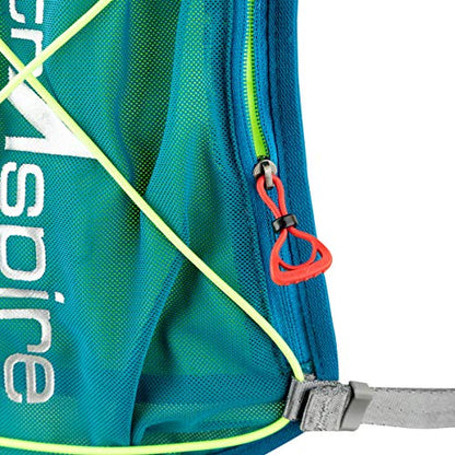 UltrAspire Spry Adult Unisex Lightweight Running Race Vest - color: 3.0 Emerald Blue/Lime, size: Universal Size without Bladder